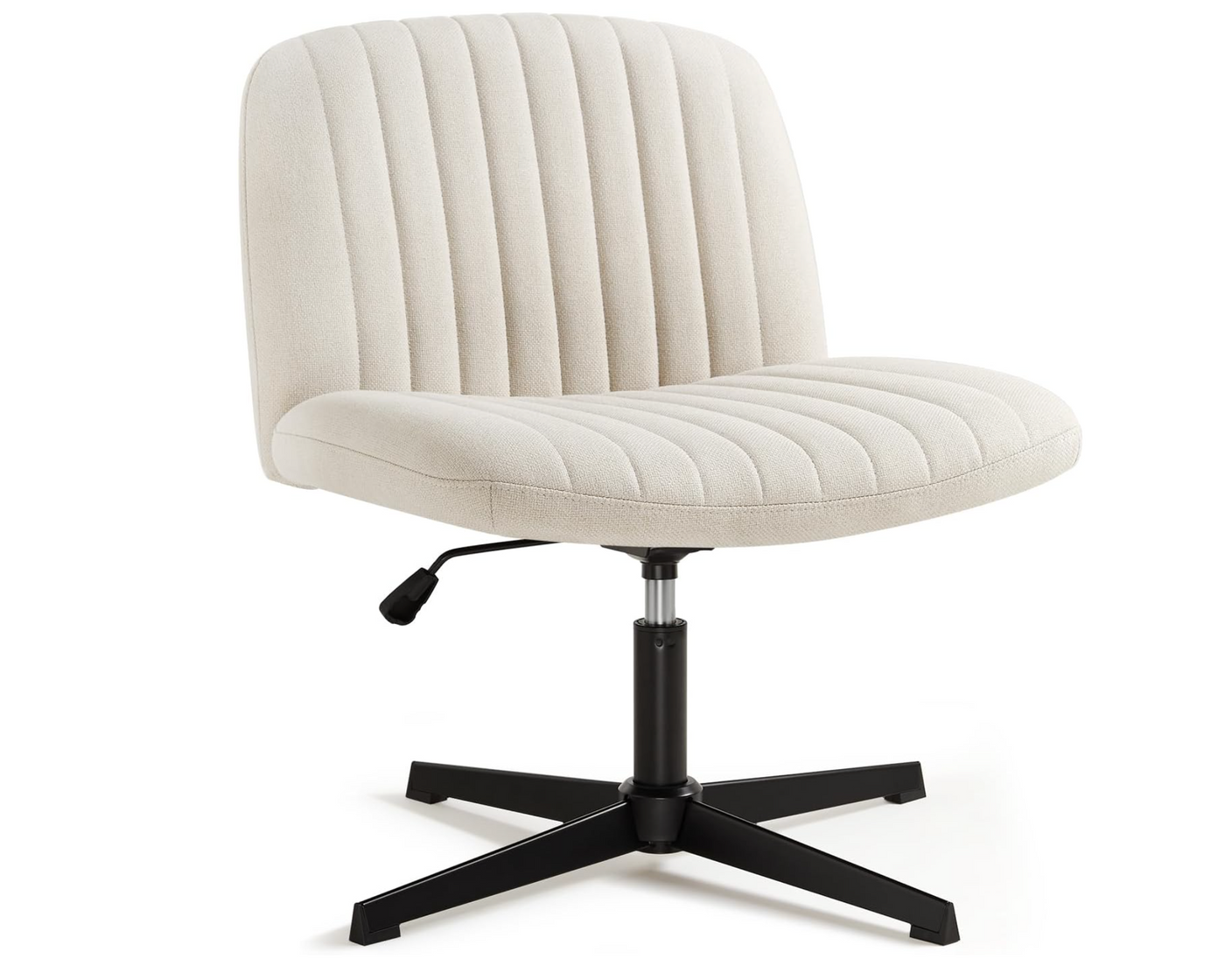 Criss Cross Chair Comfortable Desk Seat, Armless Computer Seating