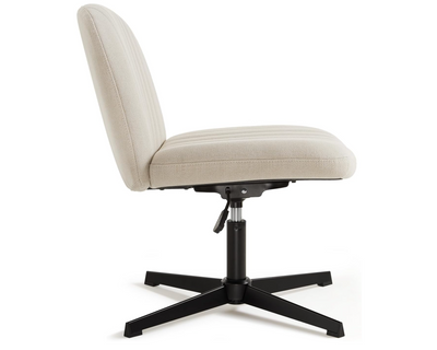 Criss Cross Chair Comfortable Desk Seat, Armless Computer Seating